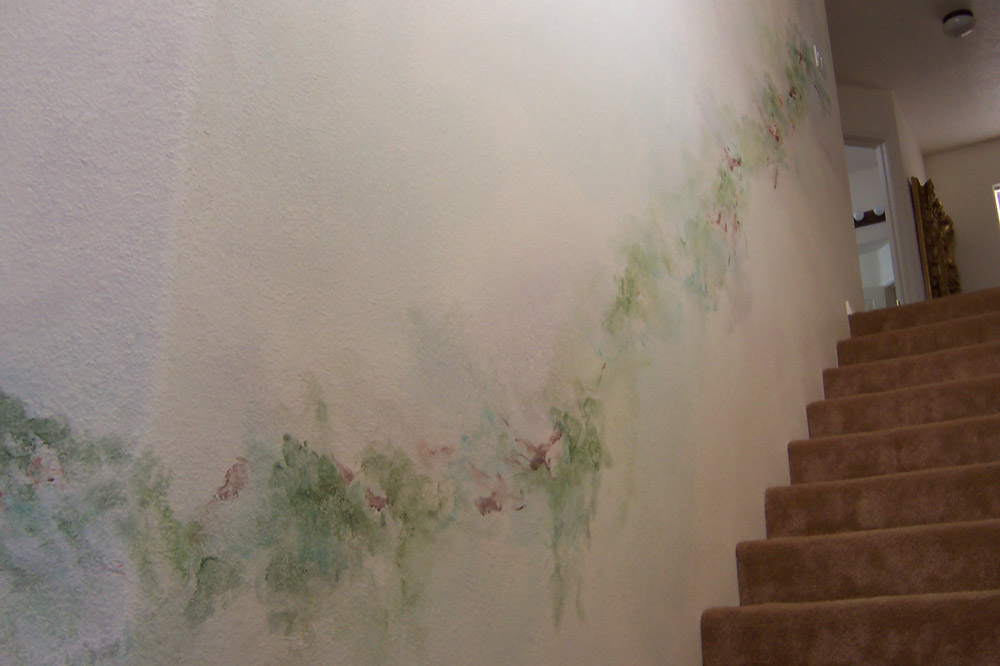stairway accent painting